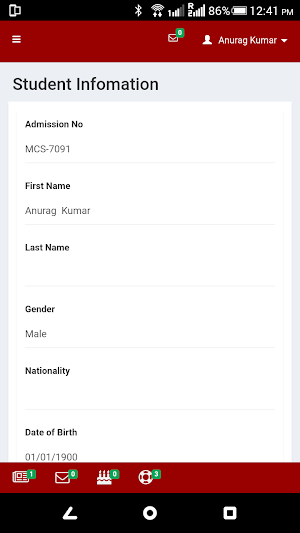 School Click - MOUNT CARMEL SCHOOL Screenshot 2
