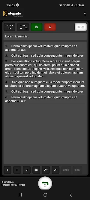 Notepado - Your Notepad Screenshot 1
