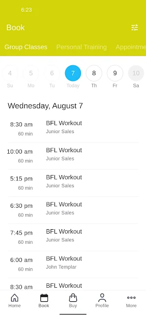 Belfort Fitness Lifestyle Screenshot 1