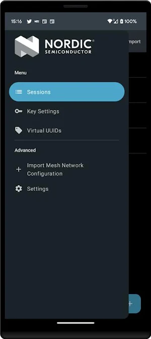 nRF Mesh Sniffer Screenshot 0