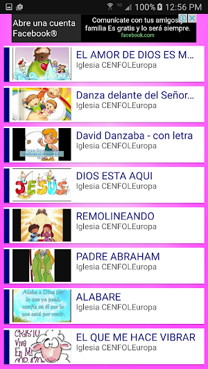 Videos y Canciones Infantiles Cristianos Screenshot 1