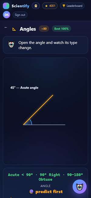 Scientify - Gamified Science Screenshot 1