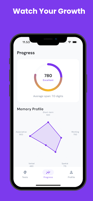 Memory Test & Brain Training Screenshot 1