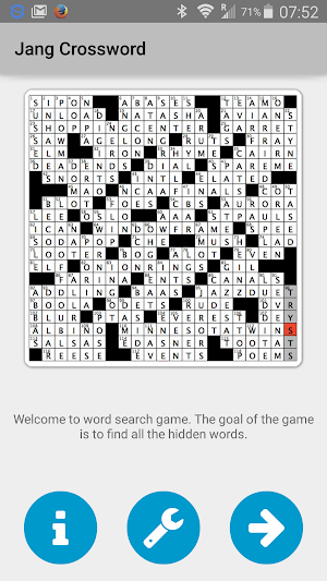JANG CROSSWORD Screenshot 0