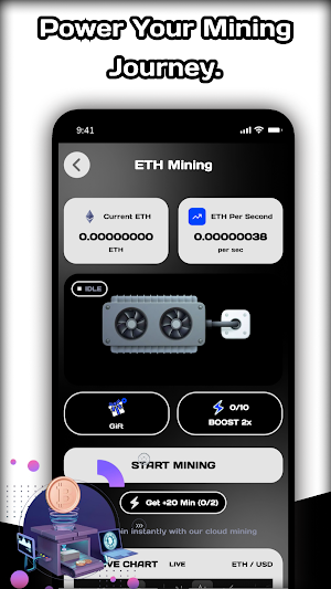 ETH Mining : Ethereum Miner Screenshot 1