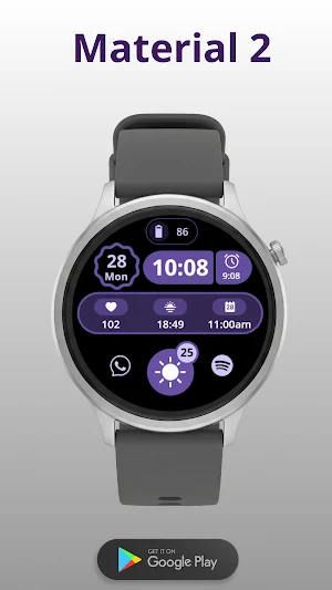 Watchface Material 2 Screenshot 0