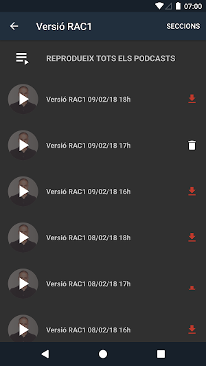 Podcasts RAC1 - No Oficial Screenshot 1