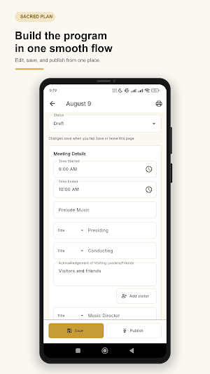 Sacred Plan: Sacrament Planner Screenshot 3