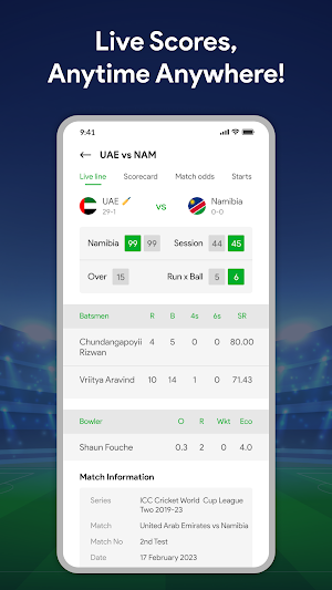 Live Cricket TV HD Streaming Screenshot 1