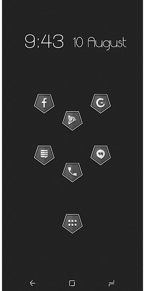Coastal Stormy Gray Icon Pack Screenshot 2