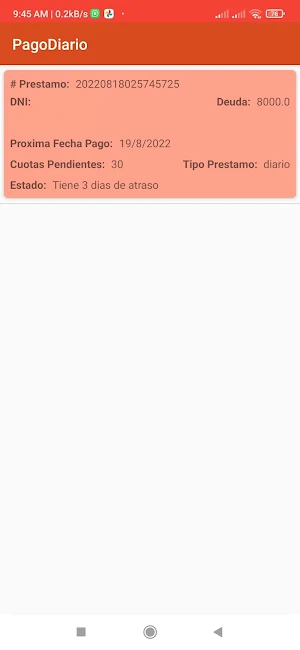 Pago Diario (Préstamos) Screenshot 3