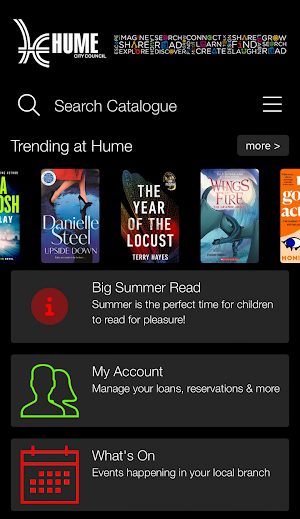 Hume Libraries Screenshot 0