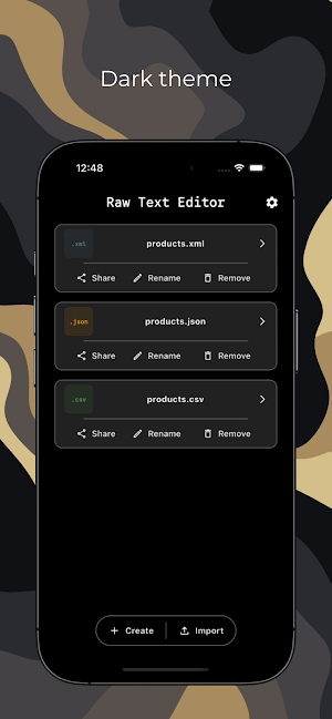 Raw Text Editor Screenshot 3
