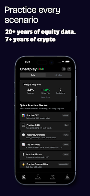 Chartplay: Trading Practice Screenshot 2