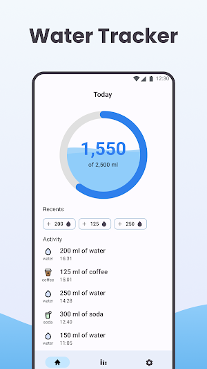 Water Tracker - Drink Water Screenshot 3