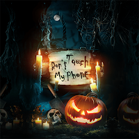Do Not Touch Pumpkin-Wallpaper