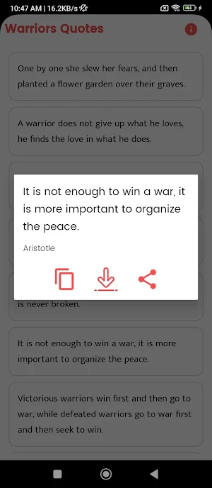 Warriors Quotes and Sayings Screenshot 3