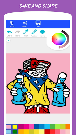 Monster Graffiti Coloring Book Screenshot 1