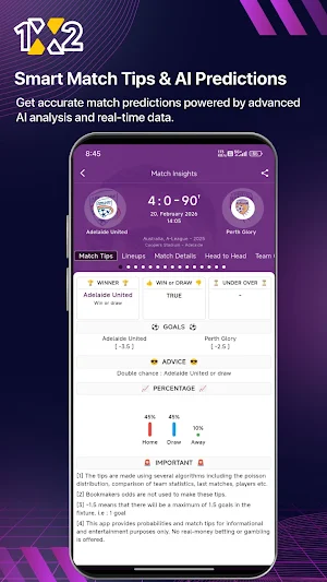 1X2 Football Live Tips 2026 Screenshot 1