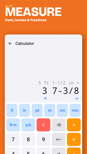 CutOnce - Builder's Calculator Screenshot 0