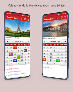 Martinique Calendrier 2025 Screenshot 0