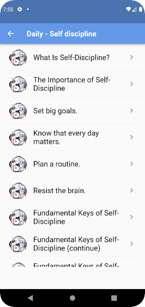Daily - Self discipline Screenshot 1