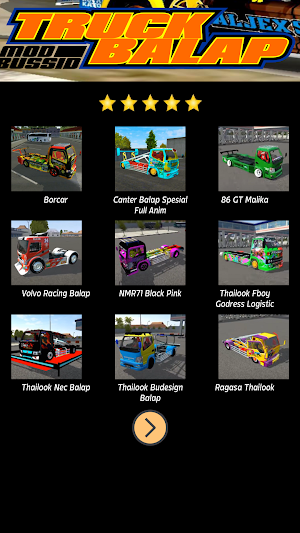 Mod Bussid Truck Balap Screenshot 1