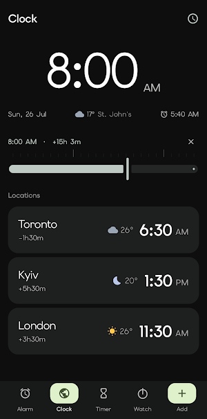 Klokk — Smart Alarms & Clock Screenshot 1