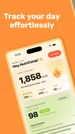 NutriCamp Screenshot 0