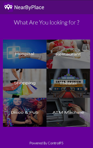 Find Near Places City Search Screenshot 1
