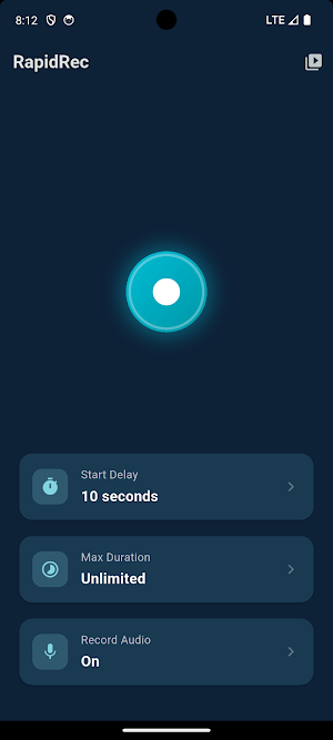 RapidRec (Screen Recorder) Screenshot 0