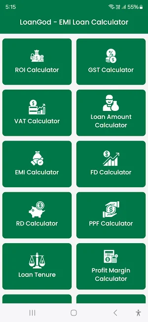 LoanGod - EMI Loan Calculator Screenshot 0
