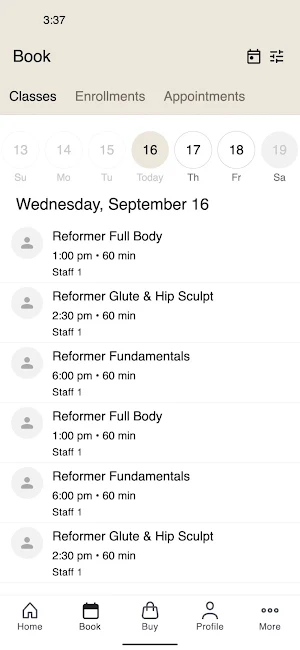 BodyLink Pilates Screenshot 1