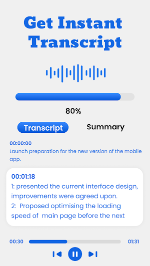 Audio to Text : AI Transcriber Screenshot 2