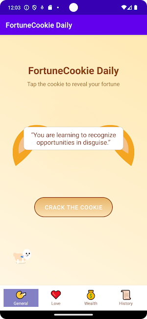 FortuneCookie Daily Screenshot 1