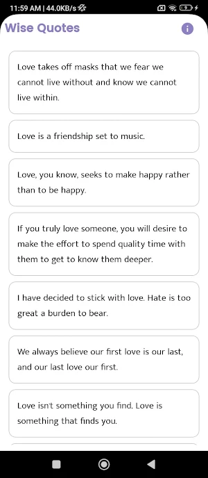 Wise Quotes and Sayings Screenshot 0