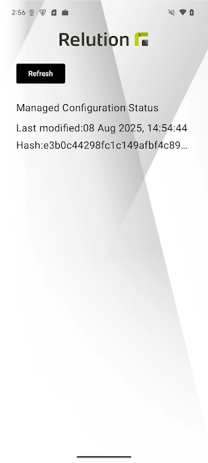 Relution Newline OEMConfig Screenshot 1