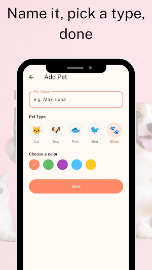 Pet Care - Vet & Vaccine Log Screenshot 1