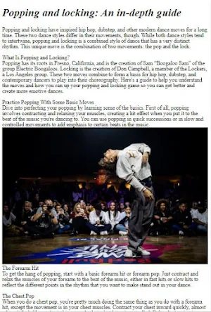 Hip Hop Dancing Tutorial Screenshot 1