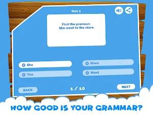 English Grammar Pronouns Quiz - Learning Pronoun Screenshot 0