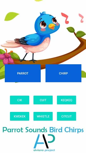 Parrot Sounds Bird Chirps Screenshot 0