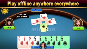 Spades classic card offline Screenshot 3