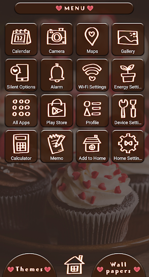 Lovely Cupcakes Theme +HOME Screenshot 1