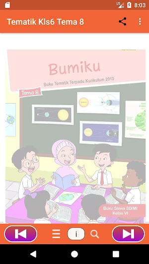 Buku Kelas 6 SD/MI Tema 8 Screenshot 0