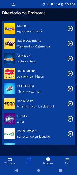 Radio Tv Peruanas Screenshot 2