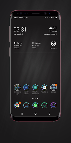 Solid Black Wallpaper Screenshot 2