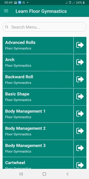 Floor Gymnastic Techniques & Training for Beginner Screenshot 0