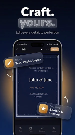 Wedding Invitation: Card Maker Screenshot 2