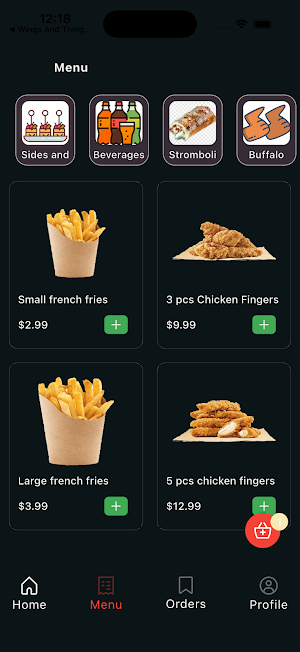 Wings And Things Pizza Screenshot 1
