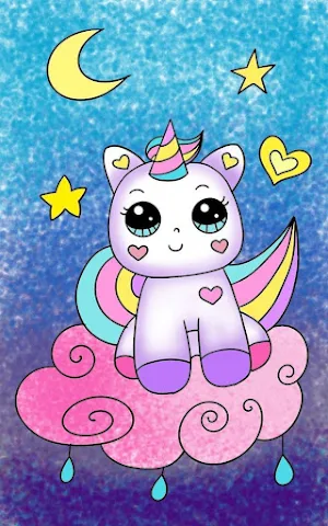 Kawaii Unicorn Wallpapers HD Screenshot 1